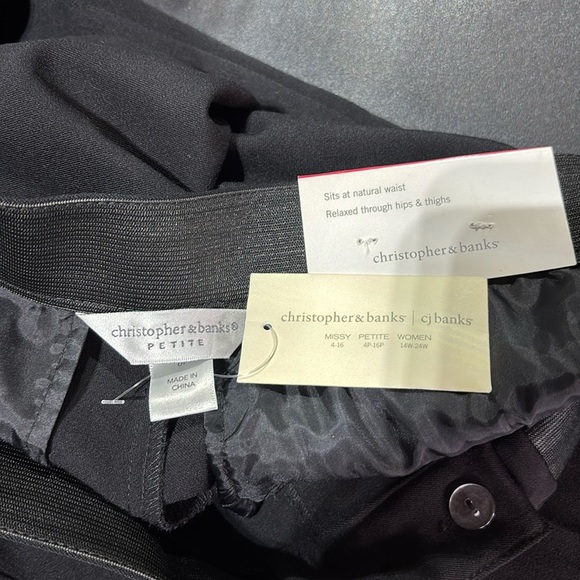 Christopher &  Banks Classic fit trouser leg pants, 2 front slash pockets - Picture 10 of 10